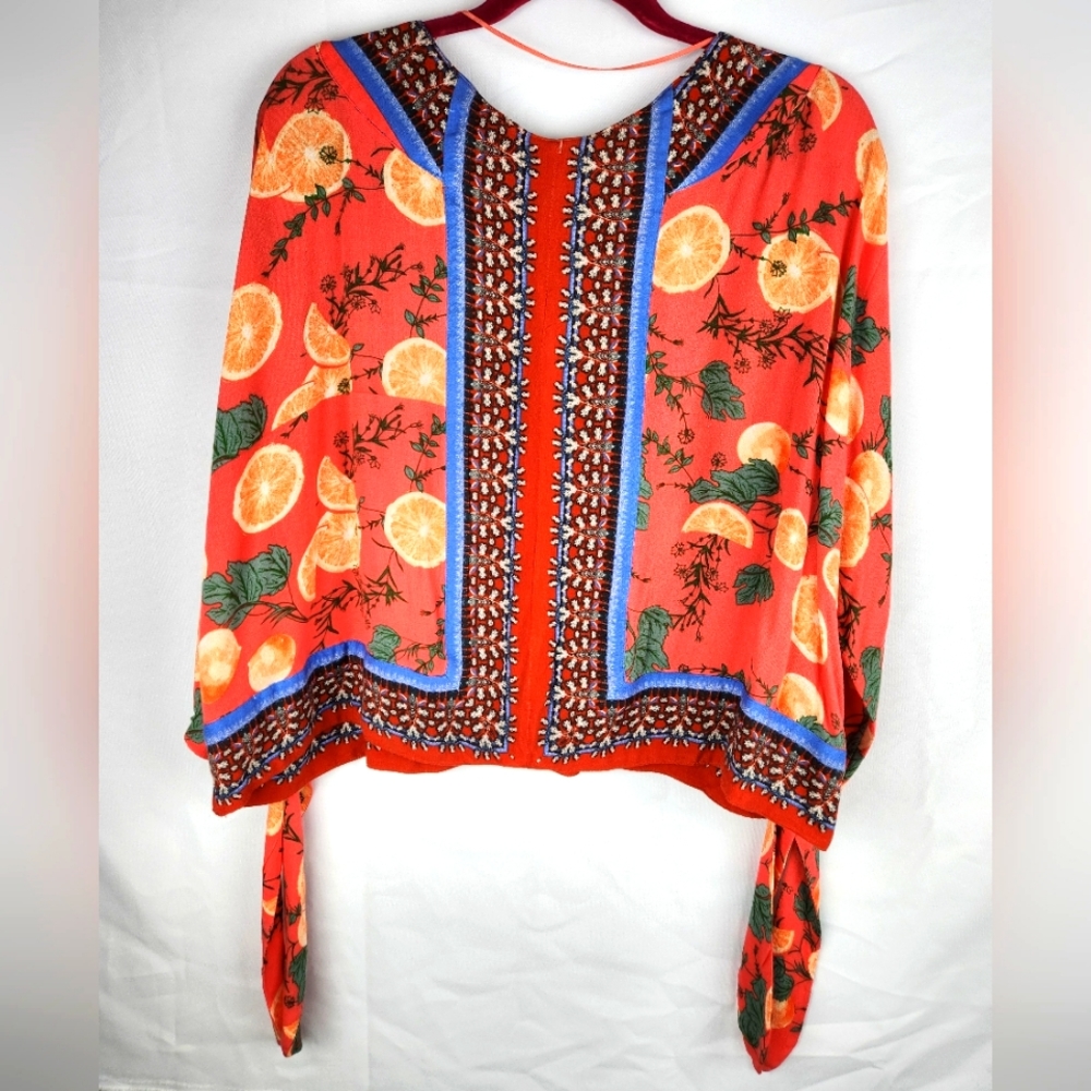 Free People Citrus Floral Top - Picture 2 of 6